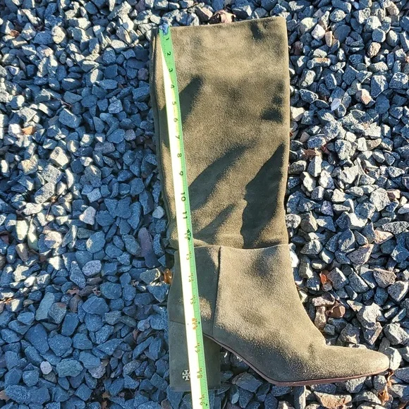 Tory Burch Suede Tall Heeled Boots Size 7 M - Picture 15 of 16